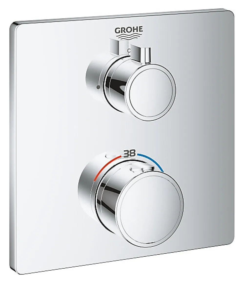 Colonne De Douche Sans Robinetterie|Grohe Mitigeur thermostatique de douche, chromé (24078000)