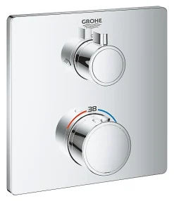 Colonne De Douche Sans Robinetterie|Grohe Mitigeur thermostatique de douche pour Bain/Douche, chrome (24079000)