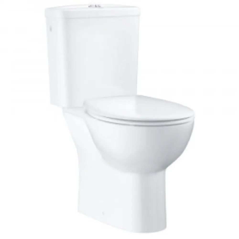 Grohe Pack WC à poser Bau Ceramic quickfix + Accessoires salle de bain Essentials Cube
