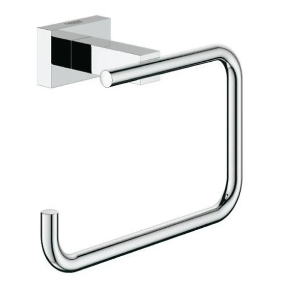 Grohe Pack WC à poser Bau Ceramic quickfix + Accessoires salle de bain Essentials Cube