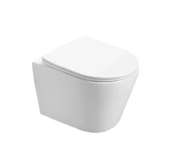 Wc Suspendu|Grohe Pack WC Bati support autoportant + WC SAT sans bride + Abattant Soft close + Plaque chrome (Autoportant-Infinitio-1)