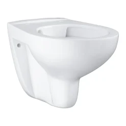 Wc Suspendu|Grohe Pack WC Bâti-support Rapid SL + WC Bau Ceramic sans bride + Abattant softclose + Plaque chrome (39418000)