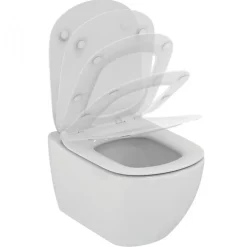 Wc À Poser|Grohe Pack WC Rapid SL autoportant + cuvette Ideal Standard T354601 + plaque Skate Air chrome (ProjectTesi-2)