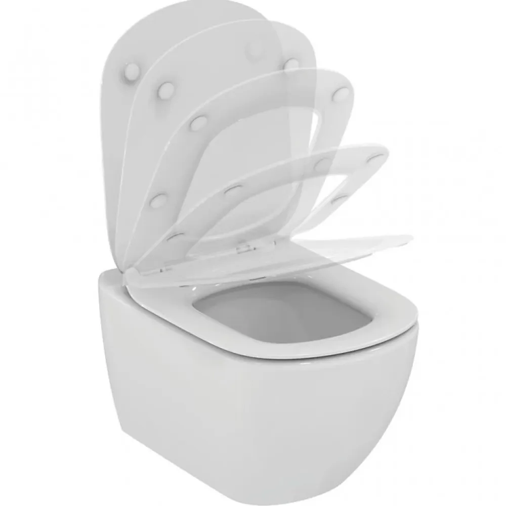 Wc À Poser|Grohe Pack WC Rapid SL autoportant + cuvette Ideal Standard T354601 + plaque Skate Air chrome (ProjectTesi-2)