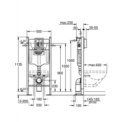 Wc À Poser|Grohe Pack WC Rapid SL autoportant + cuvette Ideal Standard T354601 + plaque Skate Air chrome (ProjectTesi-2)