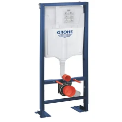 Wc Suspendu|Grohe Pack WC suspendu sans bride Essence + abattant + plaque chromée + bâti