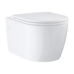 Grohe Pack WC suspendu Start Round caréné sans bride, abattant frein de chute déclipsable