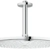 Colonne De Douche Sans Robinetterie|Grohe Rainshower Cosmopolitan 310 Ensemble douche de tête et bras plafonnier 142 mm, 1 jet, chromé (26067000)