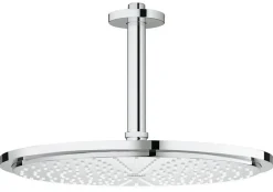 Colonne De Douche Sans Robinetterie|Grohe Rainshower Cosmopolitan 310 Ensemble douche de tête et bras plafonnier 142 mm, 1 jet, chromé (26067000)