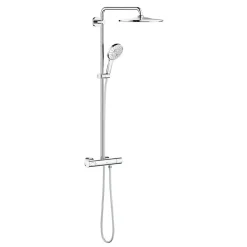 Colonne De Douche Hydromassante|Grohe Rainshower Smartactive 310, colonne de douche 2 en 1, avec mitigeur thermostatique,chrome (26648000)