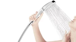 Colonne De Douche Sans Robinetterie|Swiss Aqua Technologies /Grohe Set de douche avec mitigeur + Douchette 3 jets barre avec curseur + Douche de tête XXL 254 mm Chrome