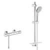 Colonne De Douche Thermostatique|Grohe Set Mitigeur Thermostatique de Douche + Ensemble de douche complet 3 jets EUPHORIA 110 (34840000-EUPHORIA3)