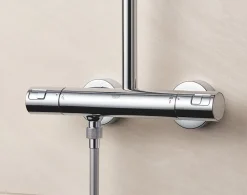Colonne De Douche Thermostatique|Grohe Vitalio Start System 250 Colonne de douche avec mitigeur thermostatique 26816000