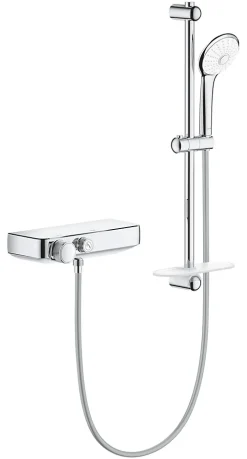 Colonne De Douche Sans Robinetterie|Grohe Grohtherm SmartControl Mitigeur thermostatique douche 1/2 avec ensemble de douche (34720000)