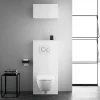 Wc Suspendu|Geberit Habillage bâti-support blanc Lineo
