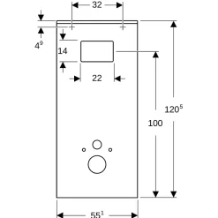 Wc Suspendu|Geberit Habillage bâti-support blanc Lineo