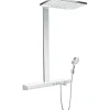 Colonne De Douche Thermostatique|Hansgrohe Colonne de douche 460 2 jets avec mitigeur thermostatique blanc/chromé Rainmaker Select