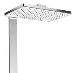 Colonne De Douche Thermostatique|Hansgrohe Colonne de douche 460 2 jets avec mitigeur thermostatique blanc/chromé Rainmaker Select