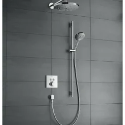 Pommeau De Douche, Flexible Et Barre De Douche|Hansgrohe Ensemble de douche Raindance 120 3 jets avec barre et porte-savon