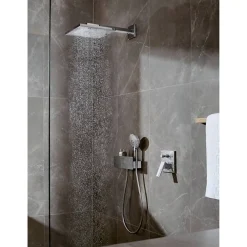 Hansgrohe Façade Metropol mitigeur bain douche encastré Aspect doré poli avec corps encastré et outil