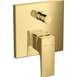 Hansgrohe Façade Metropol mitigeur bain douche encastré Aspect doré poli avec corps encastré et outil