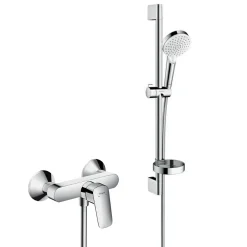 Colonne De Douche Sans Robinetterie|Hansgrohe Logis Pack Mitigeur monocommande + Set de douche Crometta Vario avec porte-savon (71600000-Crometta2)