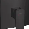 Hansgrohe Metropol Set de finition pour mitigeur douche encastré, poignée manette, Noir mat (32565670)