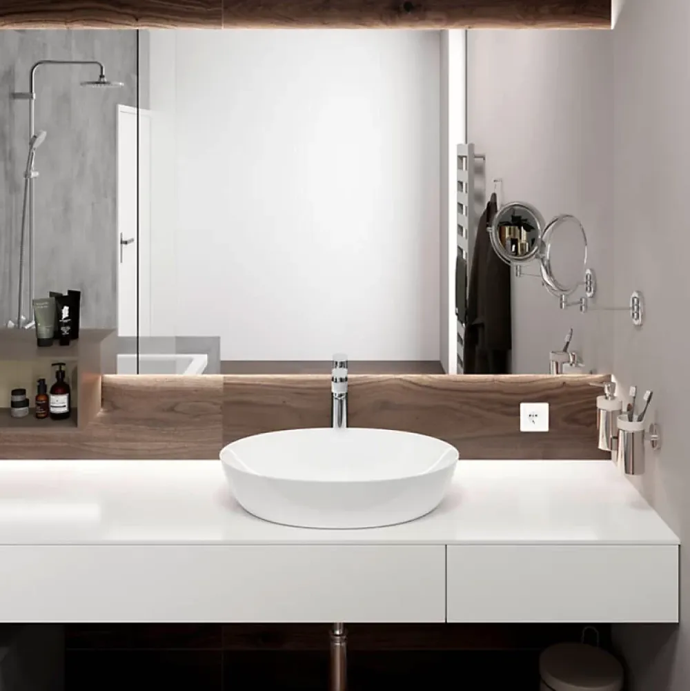 Robinet Lavabo Et Vasque|Hansgrohe Mitigeur de lavabo190 sans tirette ni vidage chromé