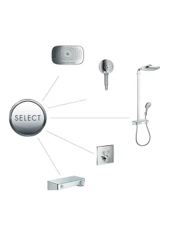 Pommeau De Douche, Flexible Et Barre De Douche|Hansgrohe Raindance Select S Douchette à main 120 3 jets, Blanc mat (26530700)