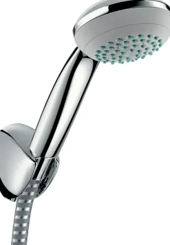 Colonne De Douche Sans Robinetterie|Hansgrohe Set de douche Mitigeur Logis + Douchette à main 1 jet + Flexible + Support mural, Chrome (71600000-PORTER)