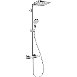Colonne De Douche Thermostatique|Hansgrohe Showerpipe Crometta E 240 Set de douche 1 jet, Chrome