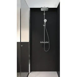 Colonne De Douche Thermostatique|Hansgrohe Showerpipe Crometta E 240 Set de douche 1 jet, Chrome