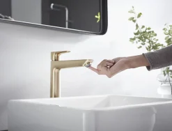 Hansgrohe Talis E 240 Mitigeur de lavabo bronze brossé, sans tirette ni vidage (71717140)