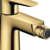 Hansgrohe Talis E Mitigeur bidet avec tirette et vidage, Aspect Doré poli (71720990)