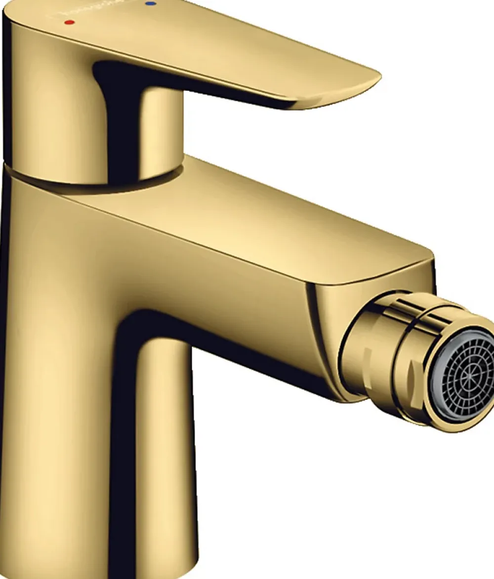 Hansgrohe Talis E Mitigeur bidet avec tirette et vidage, Aspect Doré poli (71720990)