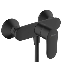 Hansgrohe Vernis Blend Mitigeur de douche avec cartouche en céramique, Noir mat (HG-71640670)