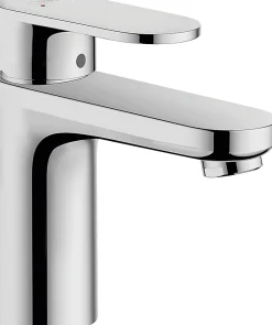 Hansgrohe Vernis Blend Mitigeur de lavabo, avec cartouche en céramique, sans tirette ni vidage, Chrome (71558000)