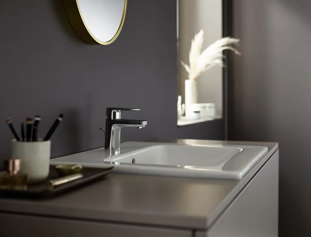 Robinet Lavabo Et Vasque|Hansgrohe Vernis Blend Mitigeur de lavabo 70 CoolStart avec tirette et vidage synthétique