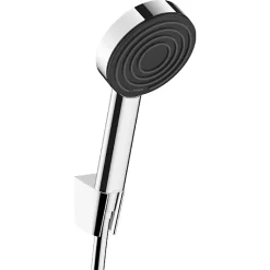 Colonne De Douche Sans Robinetterie|Hansgrohe Vernis Blend Set Mitigeur de douche + Douchette à main XXL 105mm 3 jets + Flexible de douche 125cm, support mural