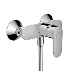 Colonne De Douche Sans Robinetterie|Hansgrohe Vernis Blend Set Mitigeur de douche + Douchette à main XXL 105mm 3 jets + Flexible de douche 125cm, support mural