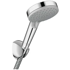 Hansgrohe Vernis Blend Set de douche avec support mural, Douchette 100 Vario 2 jets EcoSmart, Flexible 160cm, Chrome (26278000)
