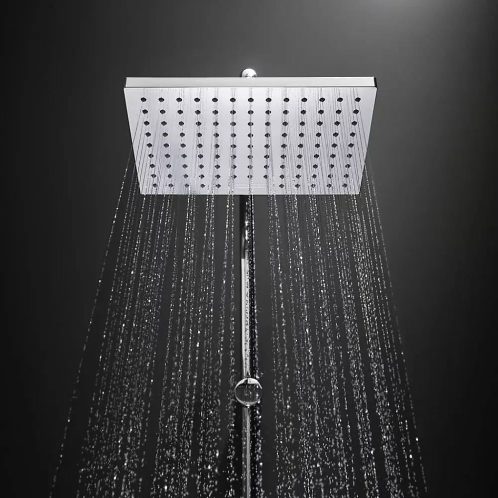 Hansgrohe Vernis Shape Colonne de douche 230 1jet Green 5,7 l/min avec mitigeur thermostatique, Chrome (26319000)
