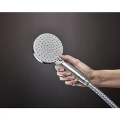 Hansgrohe Vernis Shape Colonne de douche 230 1jet Green 5,7 l/min avec mitigeur thermostatique, Chrome (26319000)