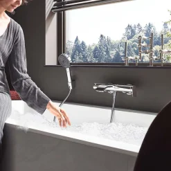 Robinet De Baignoire|Hansgrohe Vivenis Mitigeur bain/douche, bec cascade, chrome (75420000)
