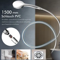 Colonne De Douche Thermostatique|Homelody Colonne de Douche Thermostatique avec Tablette 110 x 350 mm, Tête de Douche 12 pouces Ultra-Slim, Douchette & Sortie