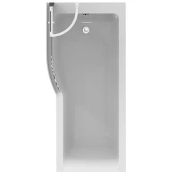 Baignoire Droite|Ideal Standard baignoire pour bain/douche 170 x 80 asymétrique Connect Air gauche blanc