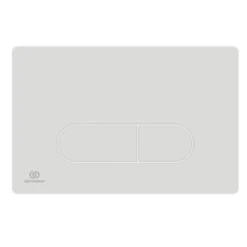 Ideal Standard Plaque de commande carrée Oleas , double flux, mécanique Blanche