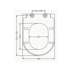 Idevit Abattant WC à fermeture douce Softclose adaptable sur la plupart des cuvettes, blanc (EASY2244)