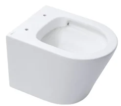 Wc Suspendu|Swiss Aqua Technologies Infinitio WC suspendu sans bride fixations invisibles, Abattant frein de chute, Blanc mat SATINF010RREXPWM