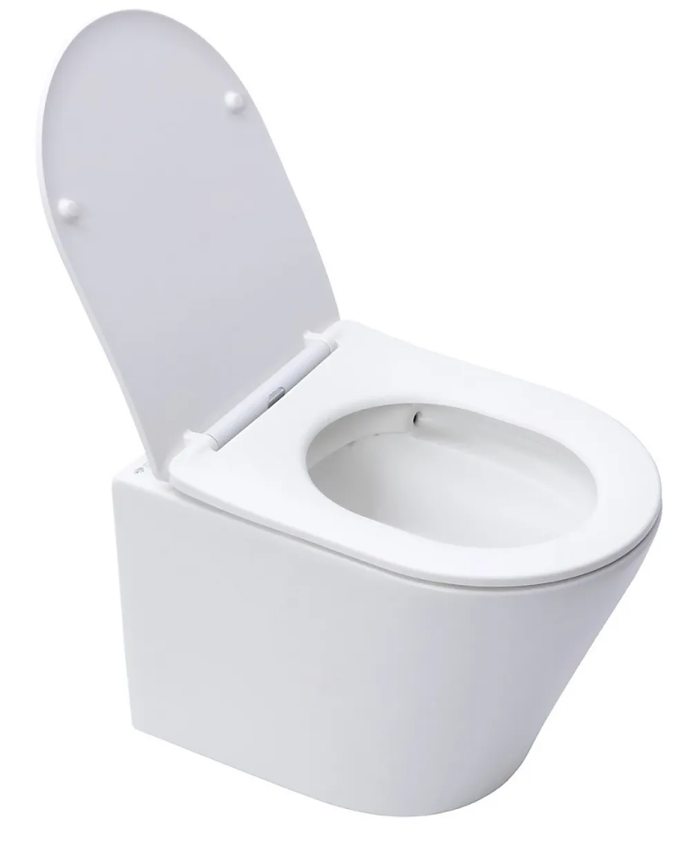 Wc Suspendu|Swiss Aqua Technologies Infinitio WC suspendu sans bride fixations invisibles, Abattant frein de chute, Blanc mat SATINF010RREXPWM